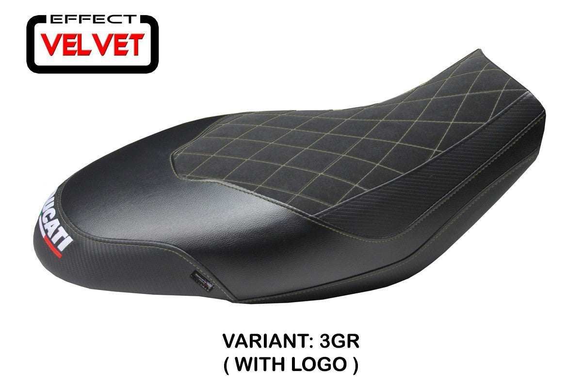 Ducati Scrambler 400 800 1100 2015-2024 Seat Cover TPZ Italia Velvet Grey