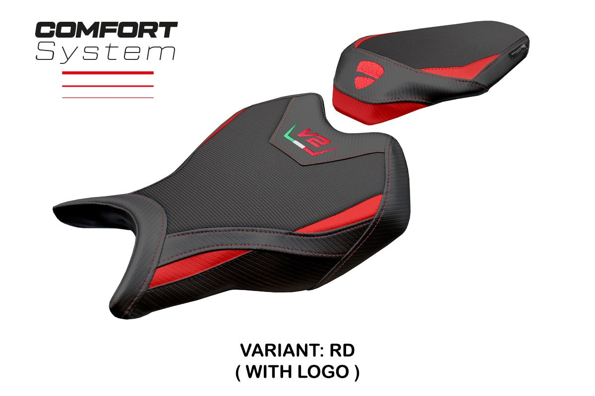 Ducati Streetfighter V2 2025 Seat Cover Tappezzeria Italia TPZ Comfort Red Black