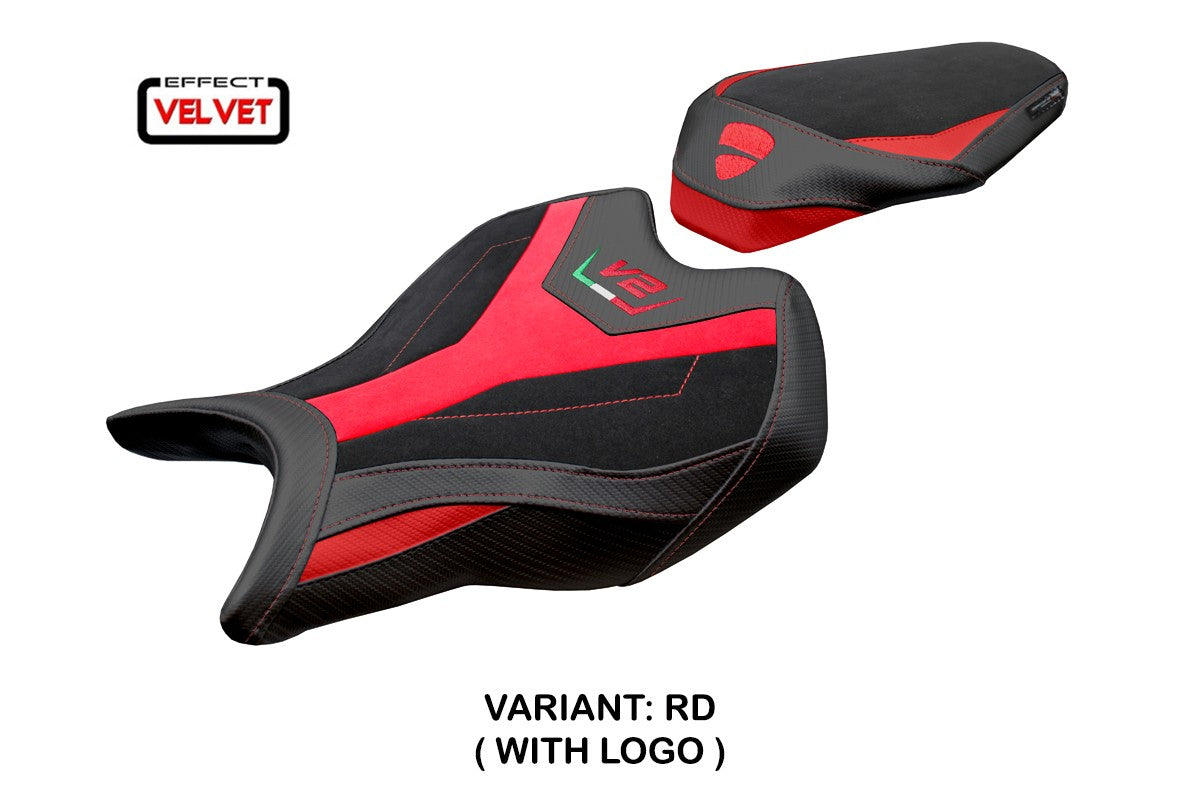 Ducati Streetfighter V2 2025-2026 Seat Cover Tappezzeria Italia TPZ Velvet Red Black