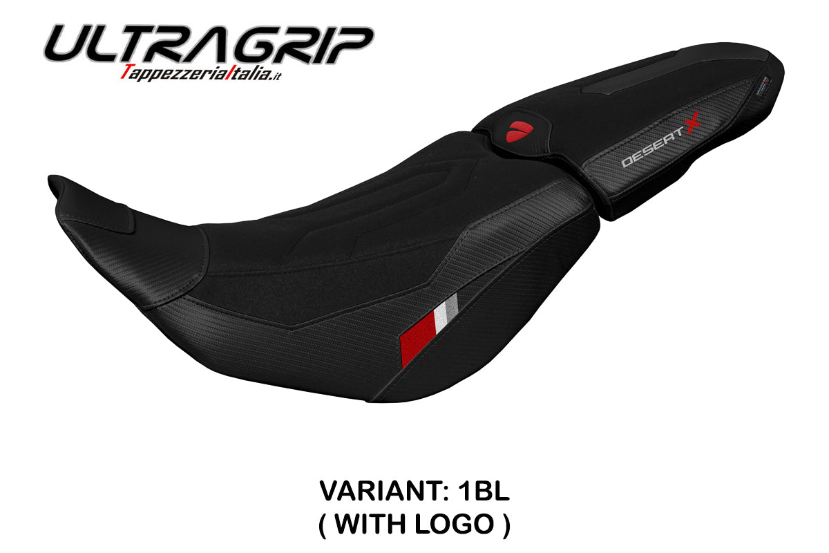 Funda de asiento para Ducati Desert X 2022-2025 Tappezzeria Italia TPZ en Thar Ultragrip Black