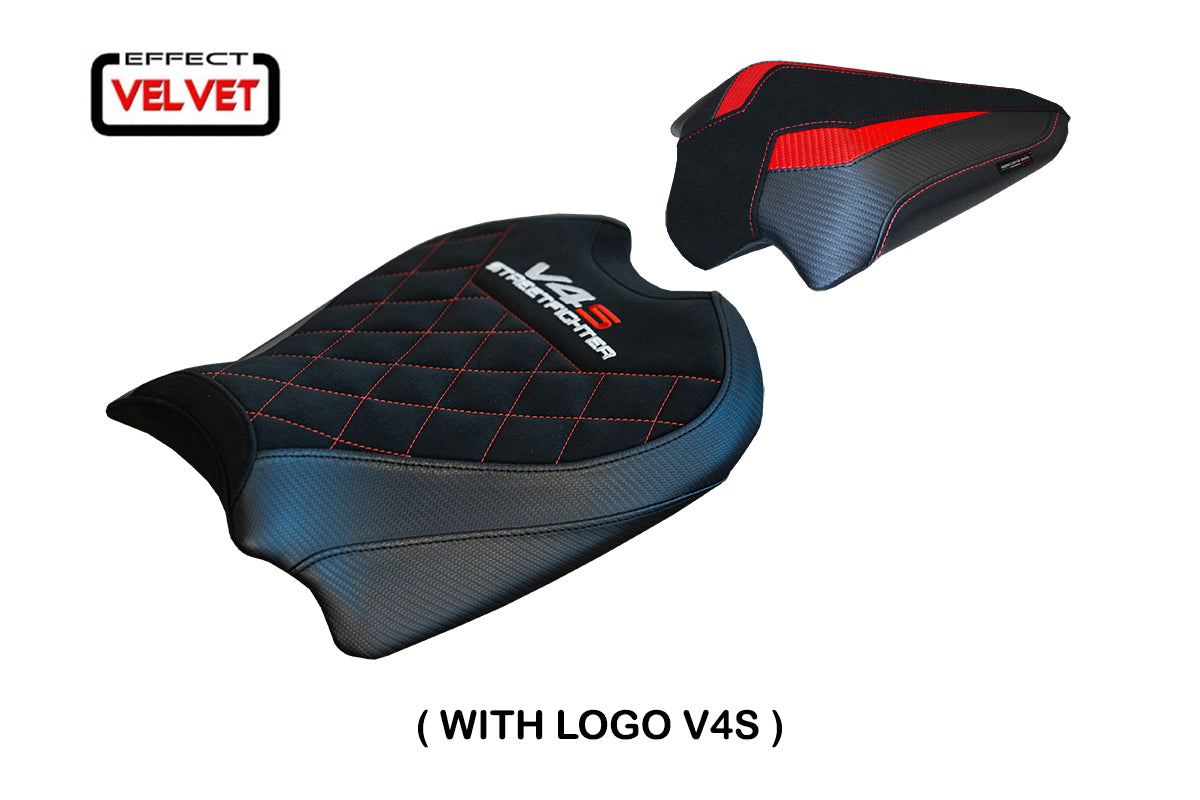 Ducati Streetfighter V4 S 2020-2024 Seat Cover Tappezzeria Italia TPZ in Velvet Black Diamond