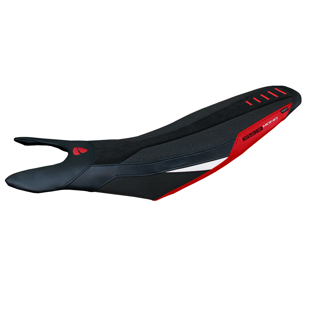 Ducati Hypermotard 698 2024-2025 Seat Cover Tappezzeria Italia TPZ Comfort Ultragrip in Red White