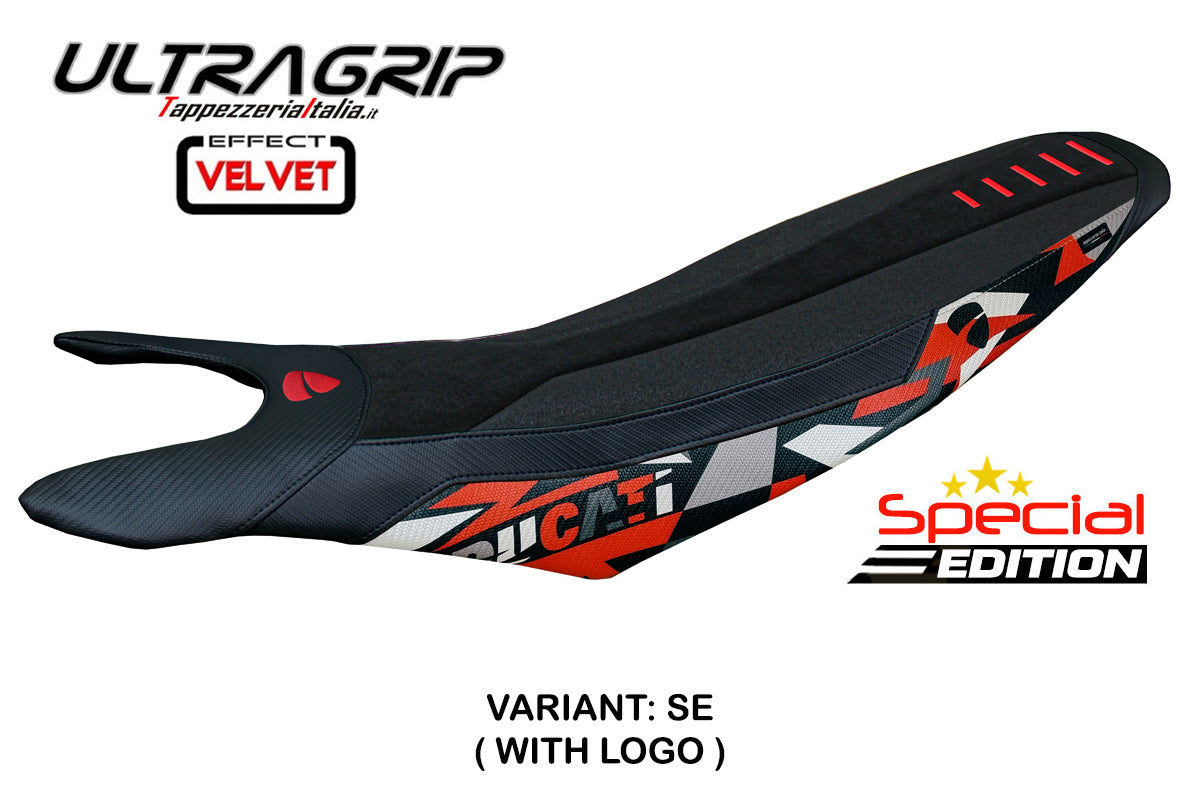 Ducati Hypermotard 698 Mono 2024-2025 Funda Asiento Tappezzeria Italia TPZ Ultragrip en Ed. Especial.