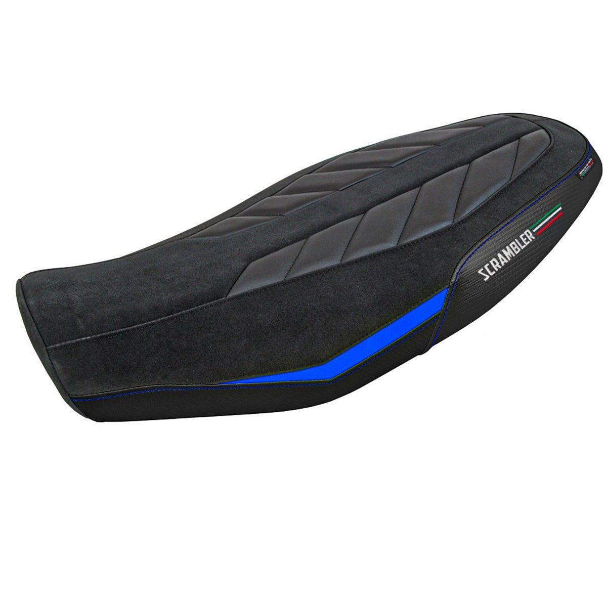 Ducati Scrambler 800 2023-2026 Seat Cover TPZ Italia Blue Black