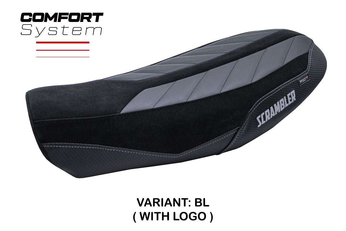 Funda de asiento Tappezzeria Italia TPZ Comfort Black para Ducati Scrambler Nightshift 2021-2022