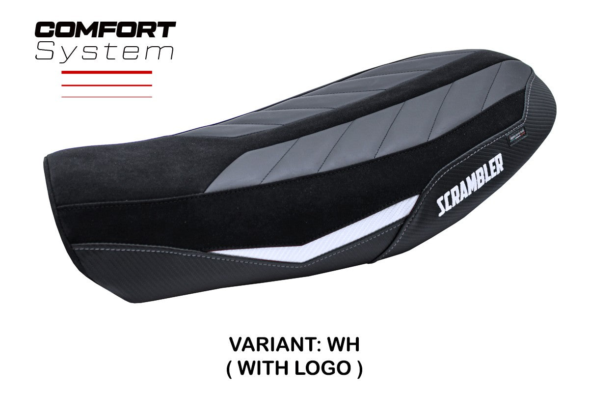 Ducati Scrambler Nightshift 2021-2022 Seat Cover Tappezzeria Italia TPZ Comfort White Black