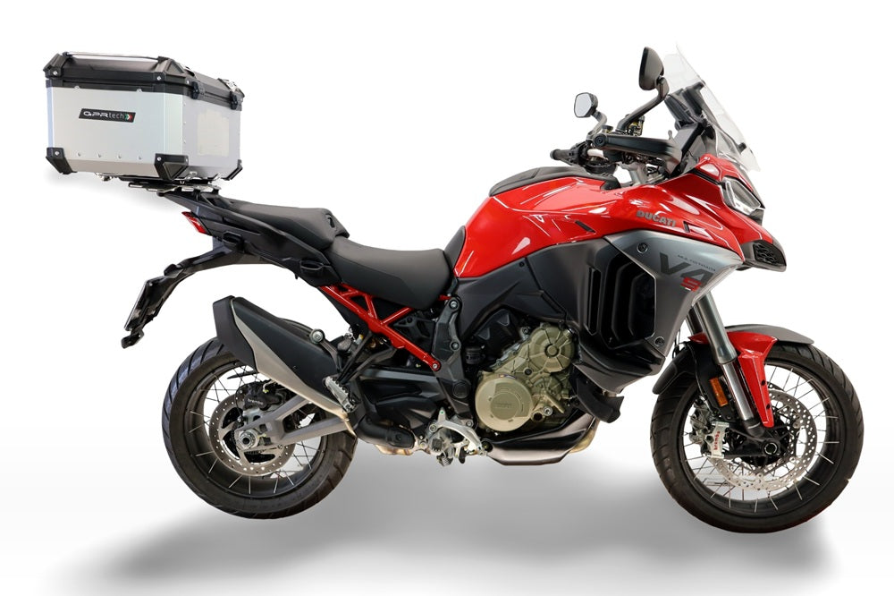 Ducati Multistrada V4 / V4S 2025-2026 GPR Tech 55L Aluminum Top Case, Silver with Mounting Plate - photo 1