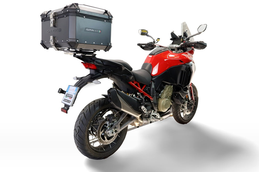 Ducati Multistrada V4 / V4S 2025-2026 GPR Tech 45L Aluminum Top Case, Black with Mounting Plate - photo 2