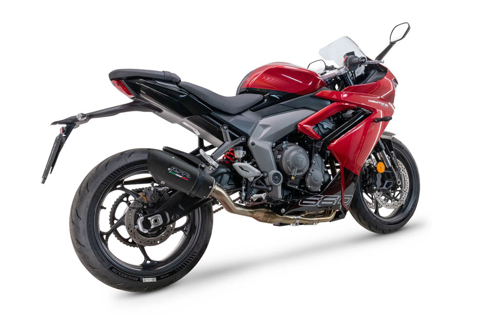 Triumph Daytona 660 2023-2025 Exhaust GPR Full System Grand Prix Evo Black Titanium