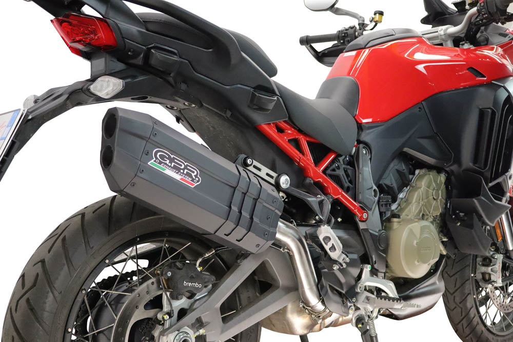 Ducati Multistrada V4 V4S 2025-2026 Exhaust GPR Slip-on Hyper Sonic Black Titanium