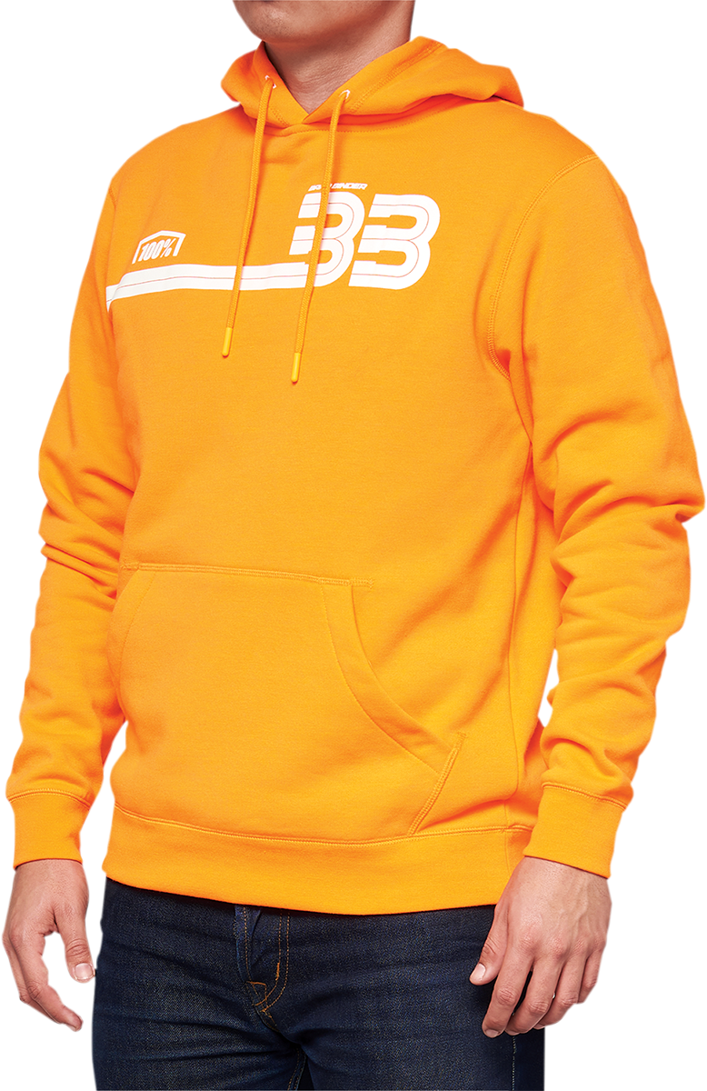 Sudadera con capucha y bolsillo tipo canguro 100% BB33 - Naranja - Talla M BB-36045-476-11