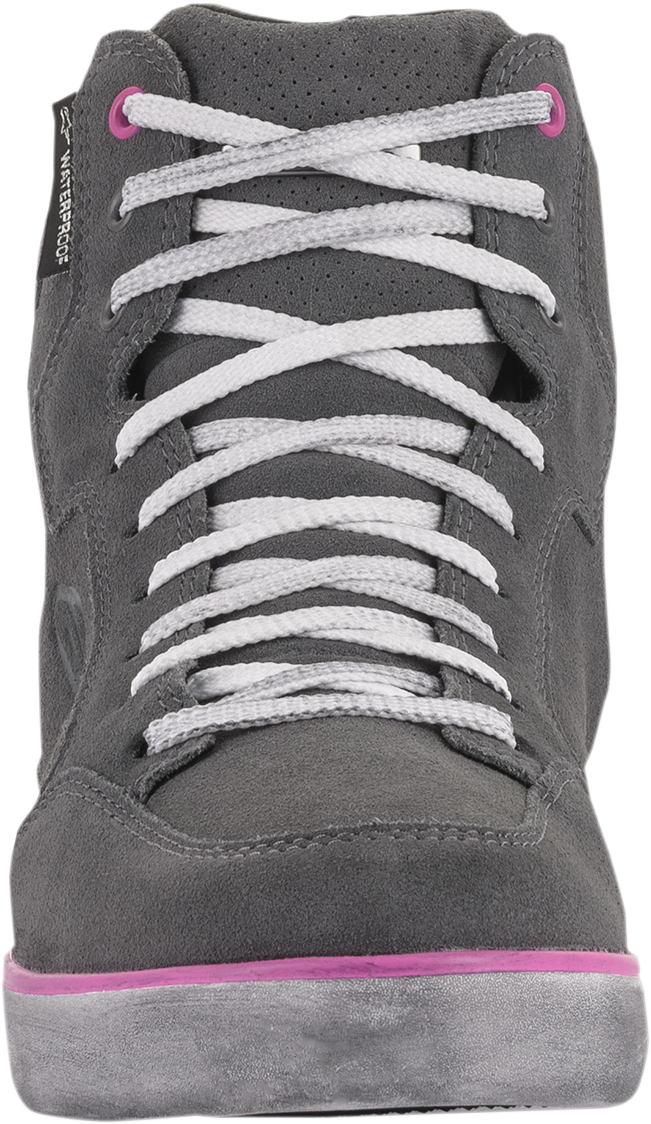 Zapatos impermeables ALPINESTARS J-6 para mujer - Gris/Rosa - Talla 11.5 (EE. UU.) 2542220909512