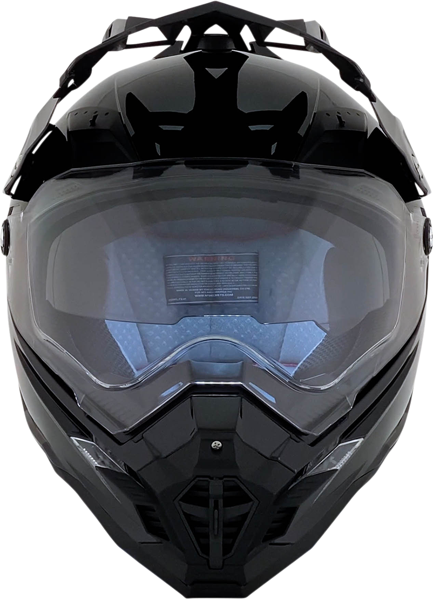 Casco de motocicleta AFX FX-41DS - Negro brillante - Talla grande 0110-3745