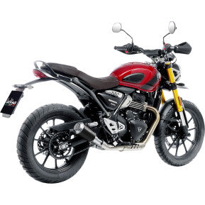 Silenciador deslizante LEOVINCE LV-10 - Acero inoxidable negro - Scrambler/Speed 400 2024 15268BU