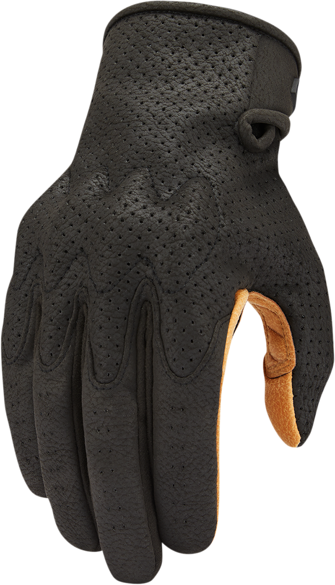 Guantes ICON Airform™ - Negro/Bronceado - Grandes 3301-4143