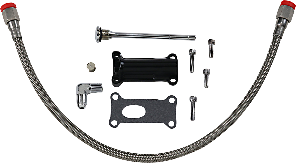 Kit de surtidor de aceite de motor DRAG SPECIALTIES - Negro 323057B