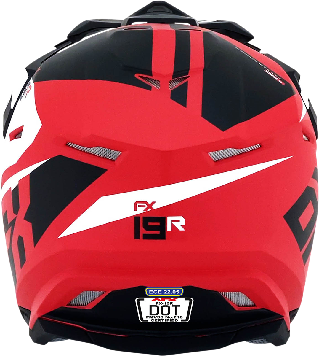 Casco de moto AFX FX-19R - Racing - Rojo mate - XL 0110-7066