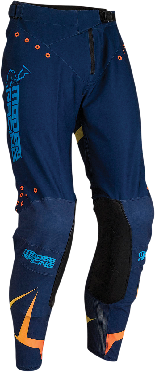 Pantalones Agroid MOOSE RACING - Azul marino/Naranja - 28 2901-9264