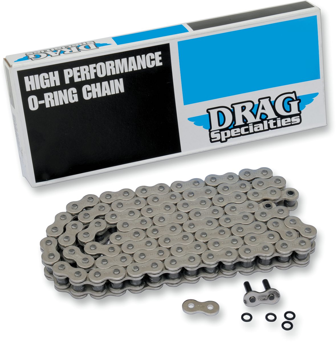 DRAG SPECIALTIES Serie 530 - Cadena con junta tórica - Cromada - 104 eslabones DS530POS104L