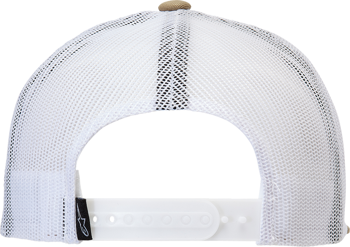 Gorra de camionero Bolt de ALPINESTARS - Arena/Blanco - Talla única 1213810142320OS