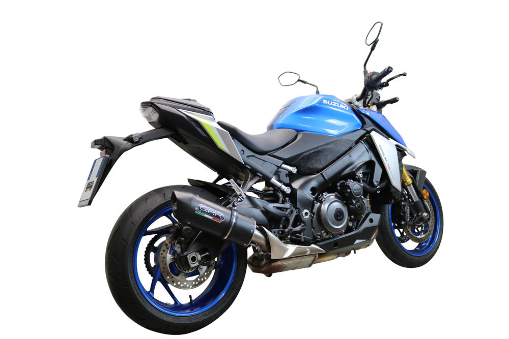 Suzuki GSXS 1000 F 2015-2016 Exhaust GPR Slip-on Furore Nero