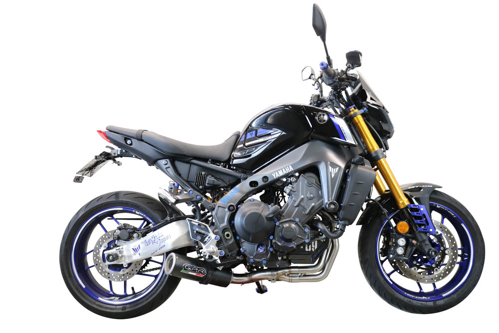 Sistema de escape completo GPR Yamaha XSR 900 2022-2025 M3 negro titanio