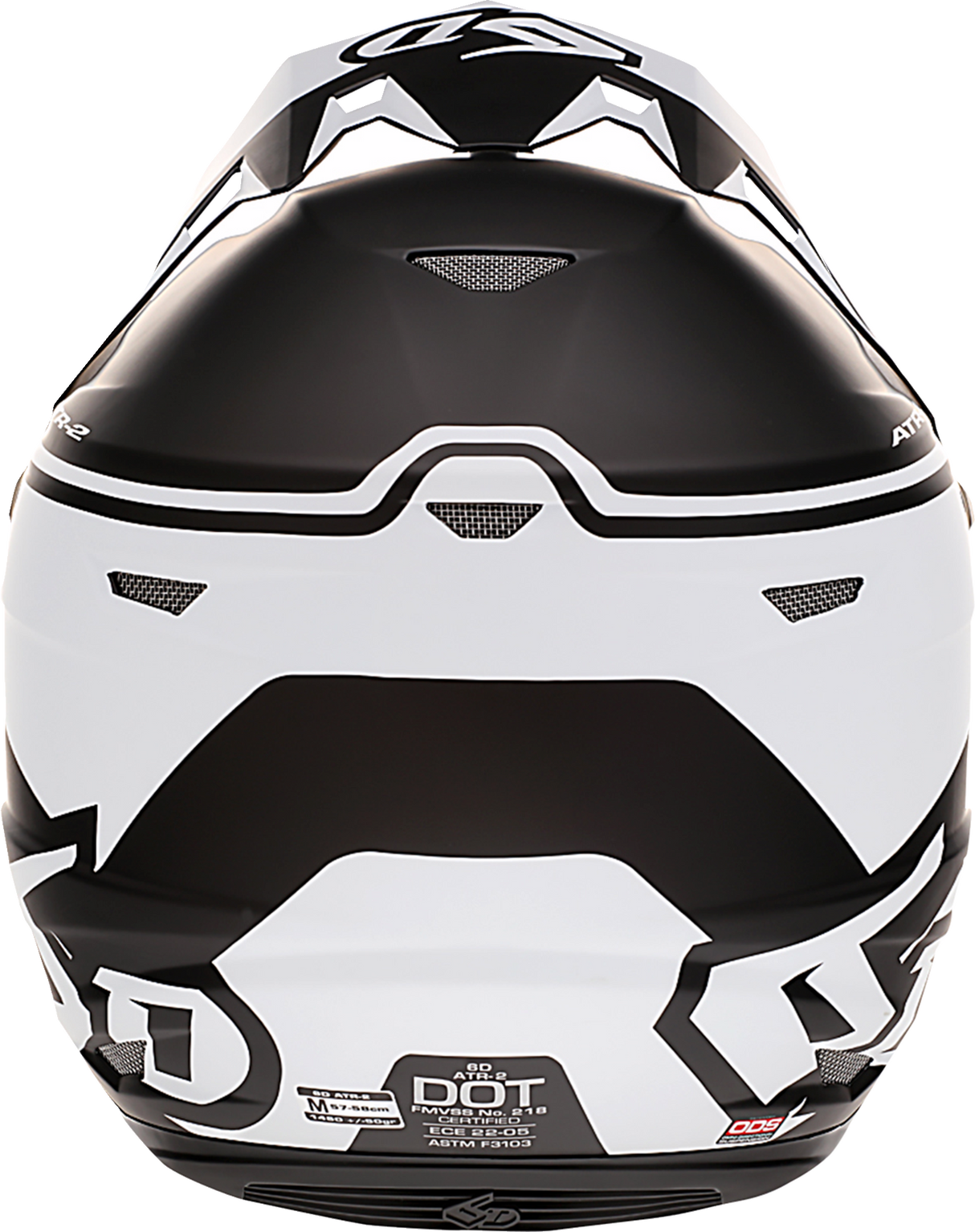 6D ATR-2 Motorcycle Helmet - Drive - White - XL 12-2718