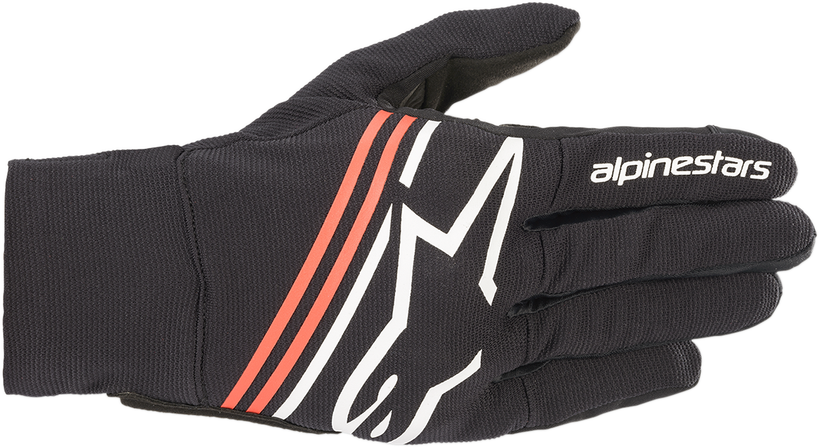 Guantes ALPINESTARS Reef - Negro/Blanco/Rojo Fluo - 2XL 3569020-1231-2X