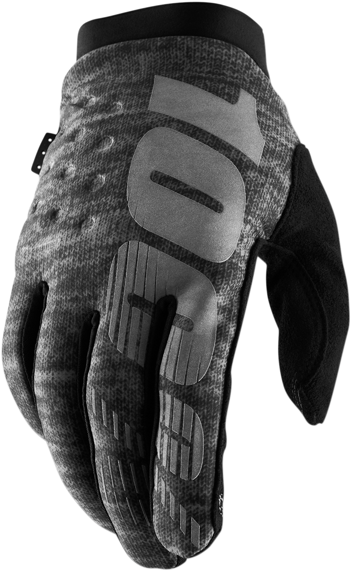 Guantes 100% Brisker - Gris jaspeado - Pequeños 10003-00020