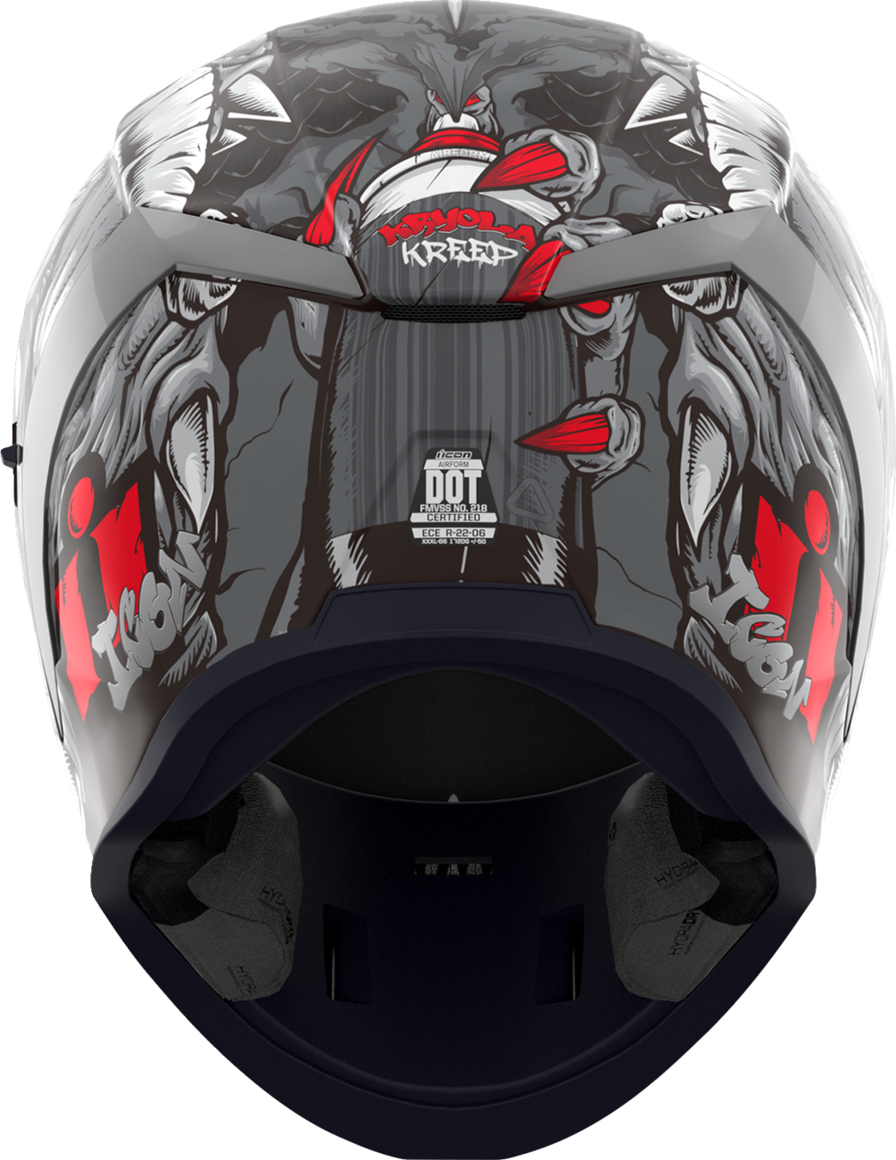 Casco ICON Airform™ - Kryola Kreep - MIPS® - Plateado - Grande 10116956