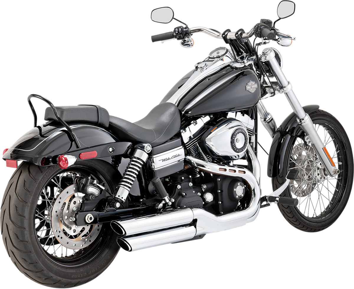 Silenciadores VANCE & HINES Twin Slash - Cromados Fat Bob 2008-2017 FXDF 16845