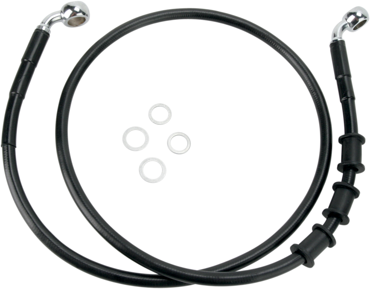 Línea de freno DRAG SPECIALTIES - Delantera - Negra - +2" 680219-2BLK