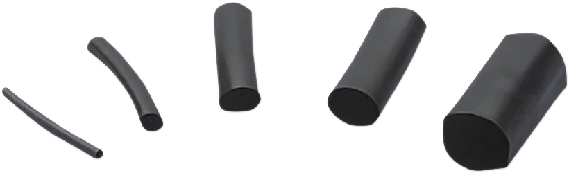 DRAG SPECIALTIES Tubo termorretráctil de 0,375" a 0,188" 5 pies - Negro DRSTT262-5