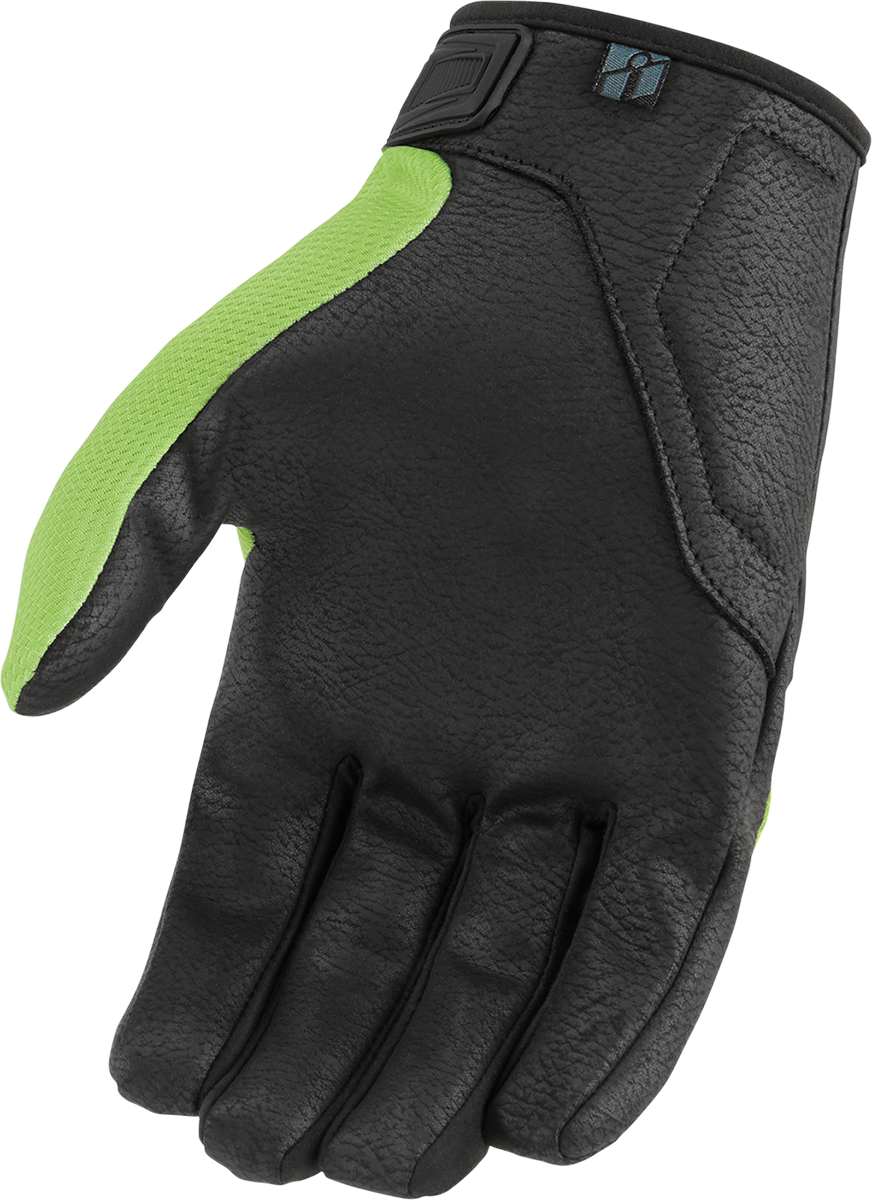 Guantes ICON Hooligan™ CE - Verde - Pequeños 3301-4366