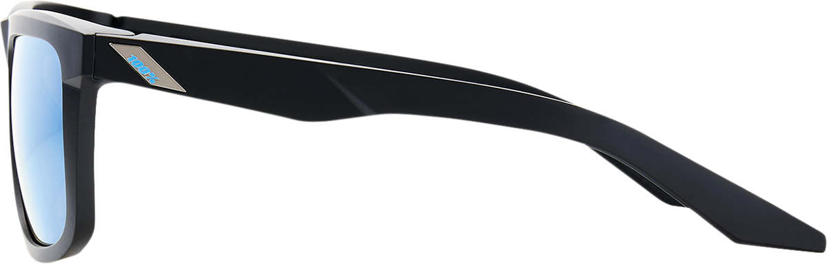 Gafas de sol 100% Blake - Negro mate - Espejo azul HiPER 60028-00001