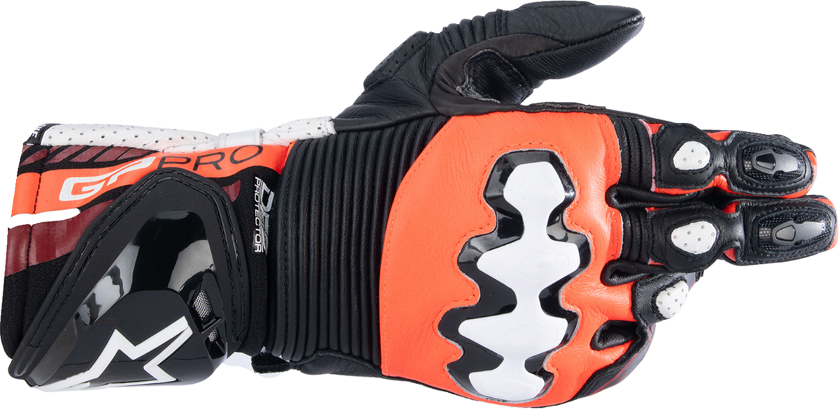 ALPINESTARS GP Pro R4 Gloves - Black/Fluo Red/White - Small