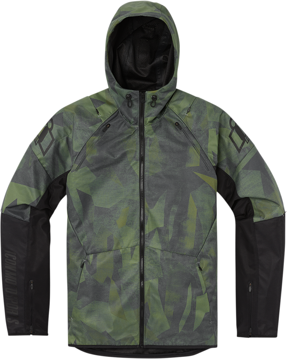 Chaqueta ICON Airform Battlescar™ - Verde - Talla pequeña 2820-5479