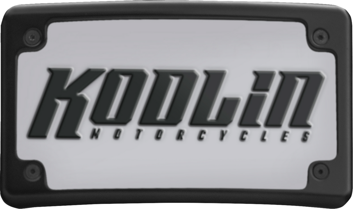 Kit de matrícula para motocicleta KODLIN - Curvado - Negro KUS20100