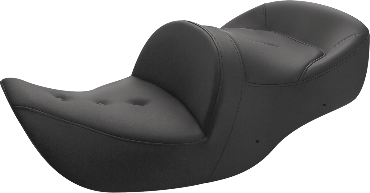 Asiento SADDLEMEN - Sofá de carretera - Sin respaldo - Pillow Top - Negro H01-07-181