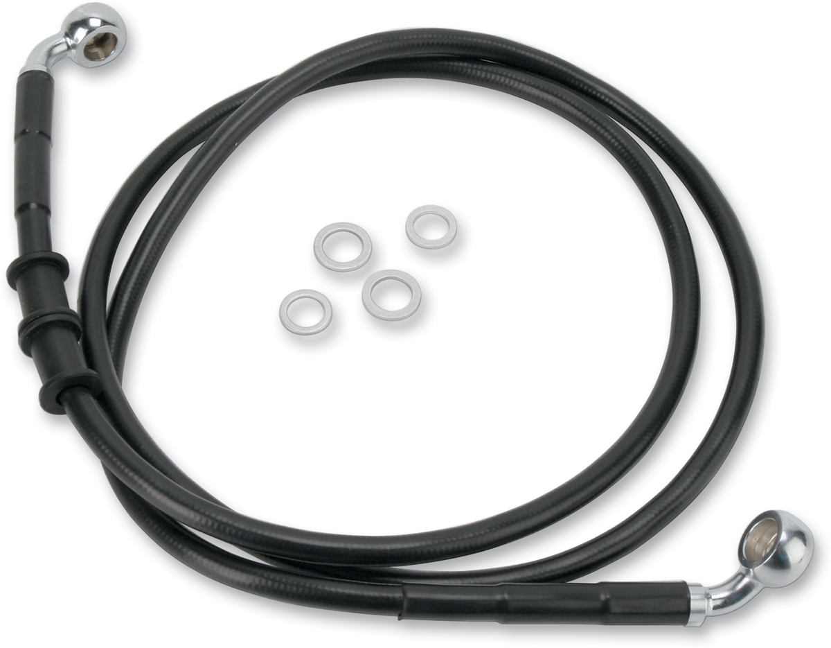 Línea de freno DRAG SPECIALTIES - Delantera - Negra - +4" - FXDWG '10-'15 660323-4BLK
