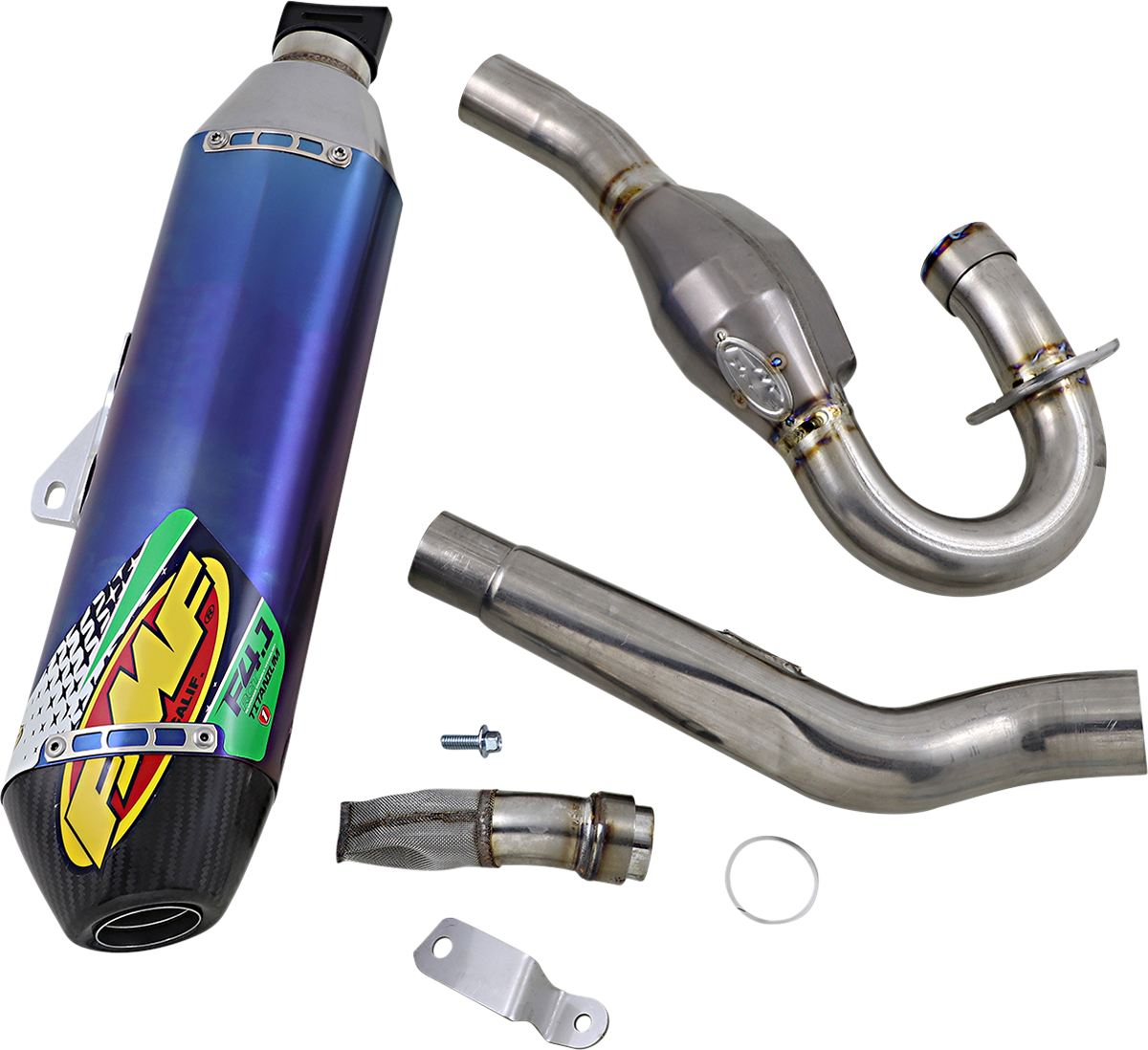Escape FMF 4.1 RCT con MegaBomb - Titanio anodizado KX 450 F/X 2019-2023 042373 1820-1844
