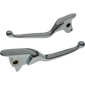 DRAG SPECIALTIES Lever Set - Narrow - Chrome 0610-2308
