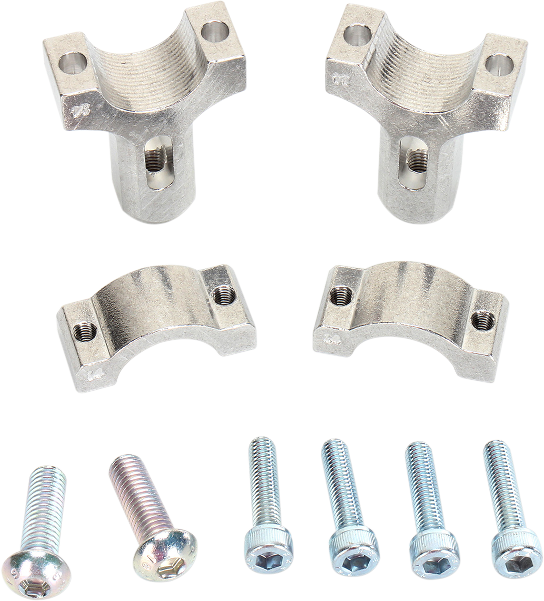 Abrazadera para guardamanos MOOSE RACING - Aluminio - Plata 50-014S