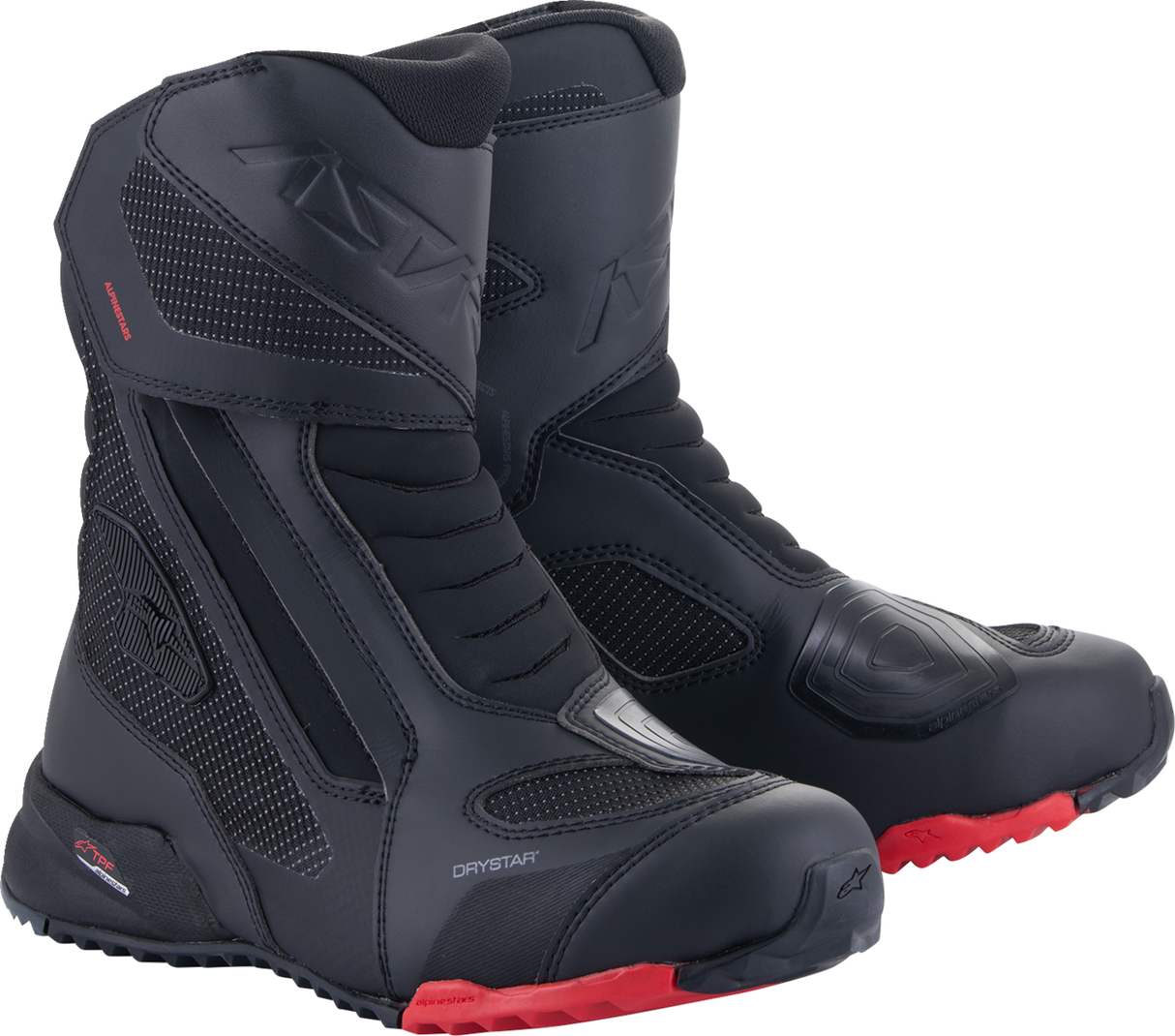 Botas ALPINESTARS Stella RT-7 Drystar® para mujer - Negras - Talla 6 (EE. UU.) 2443124-1100-39