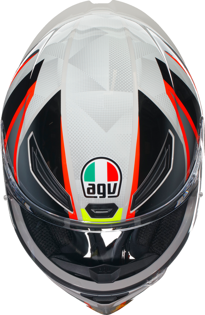 Casco de moto AGV K1 S - Blipper - Gris/Rojo - Pequeño 2118394003030S