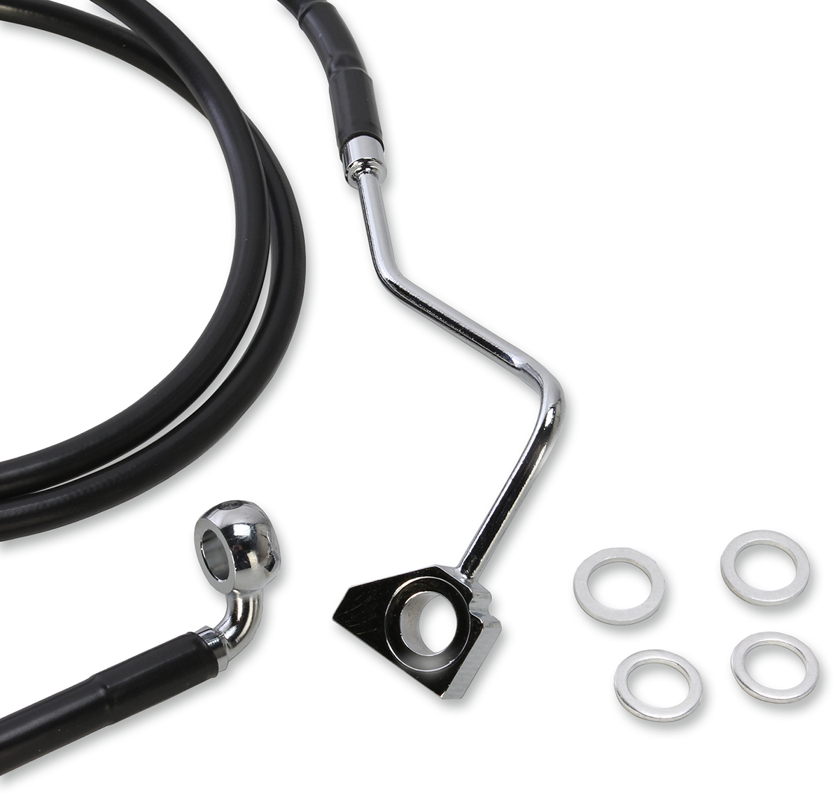Línea de freno DRAG SPECIALTIES - Delantera - Negra - +6" 615220-6BLK