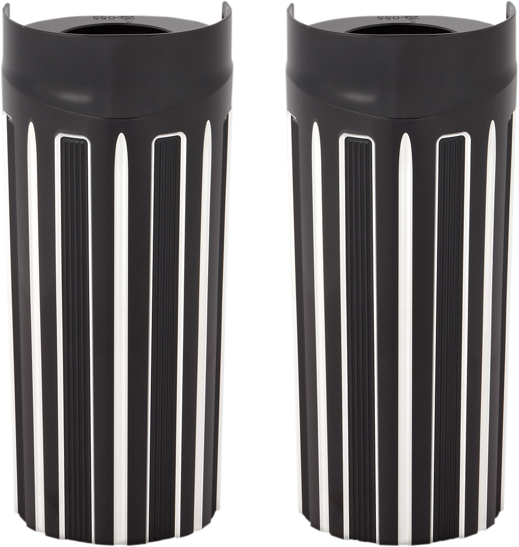 Cubiertas de horquilla ARLEN NESS calibre 10 - Anodizado negro - +2" - FLHT 20-057
