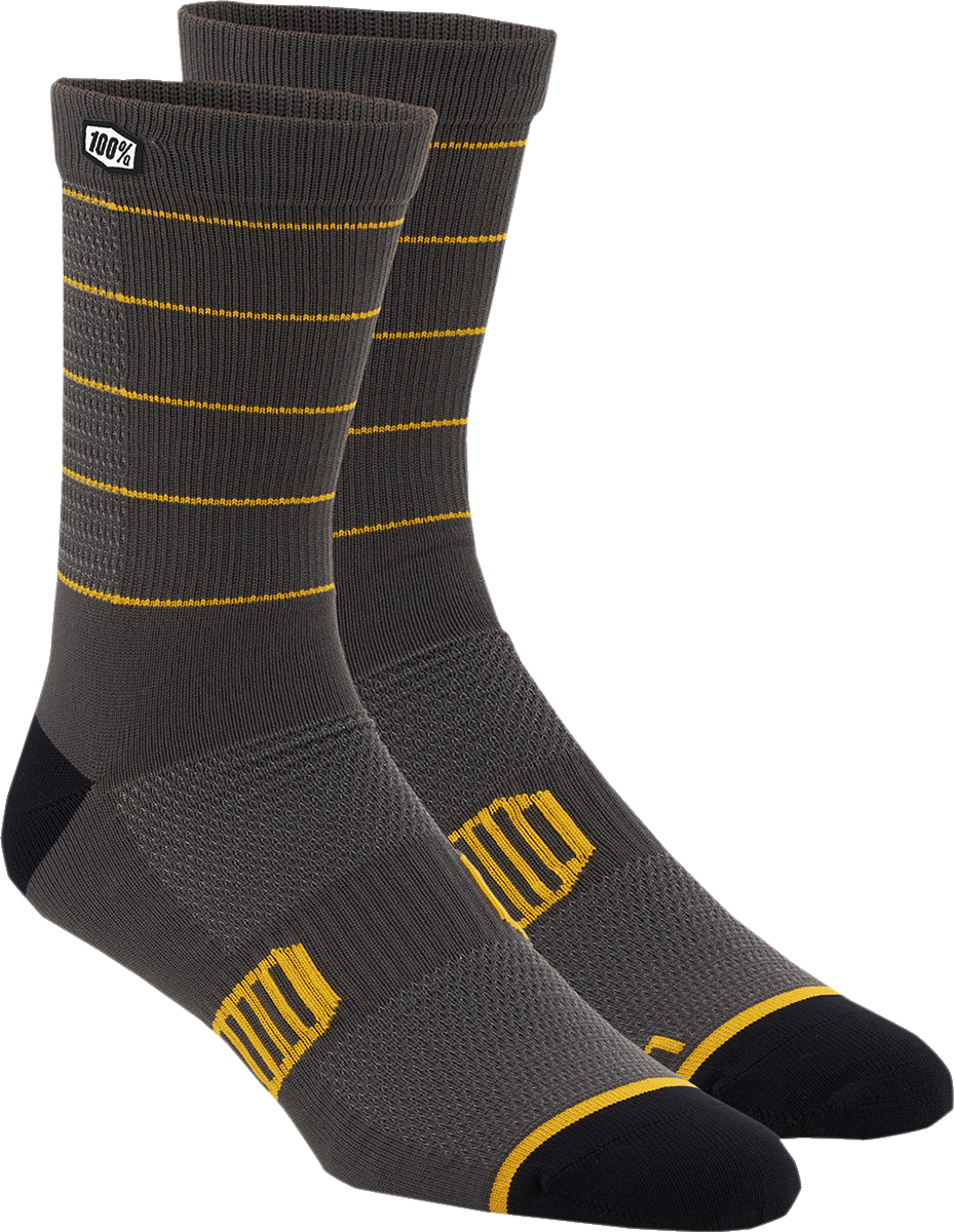 Calcetines 100% Advocate - Carbón/Mostaza - Talla L/XL 24017-459-18