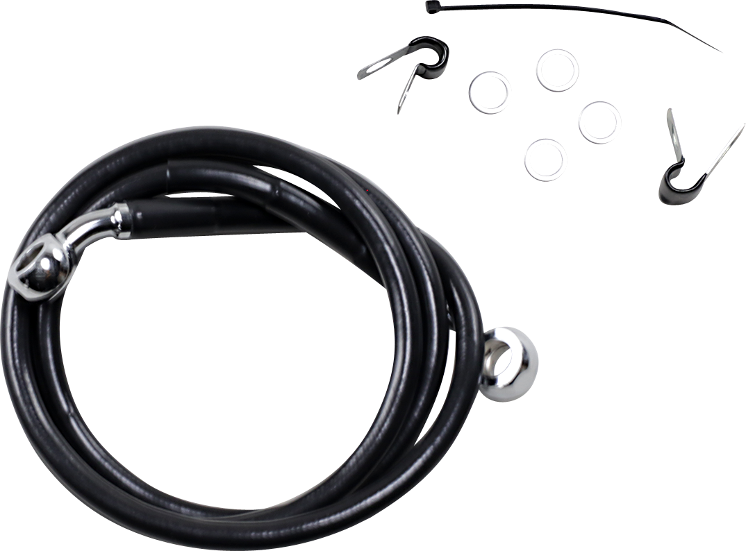 Línea de freno DRAG SPECIALTIES - Delantera - Negra - +2" - XL 660310-2BLK