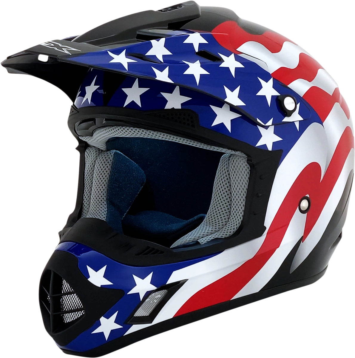 Casco de motocicleta AFX FX-17 - Bandera - Negro - 4XL 0110-7632